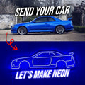 Modello Turbo JDM Neon Light Box – Automotive Wall Décor